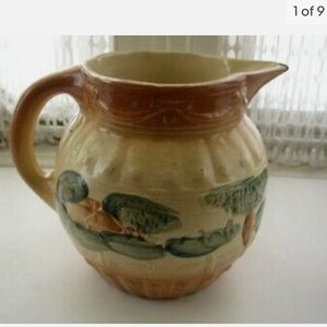 Antique, Rare, Yellow Ware Pitcher